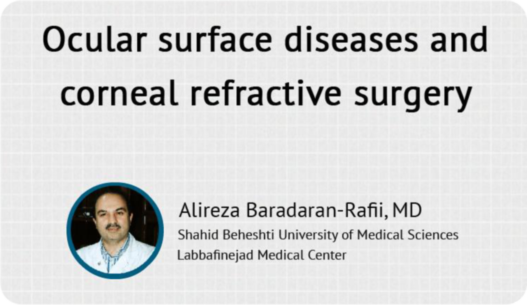 Ocular surface diseases and corneal refractive surgery